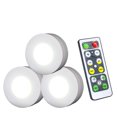thumbnail image 1 of 3Pcs Wireless LED Lights Closet Lights with Remote Control Pat Light for Kitchen Under Cabinet Lighting white light 6500K, 1 of 8