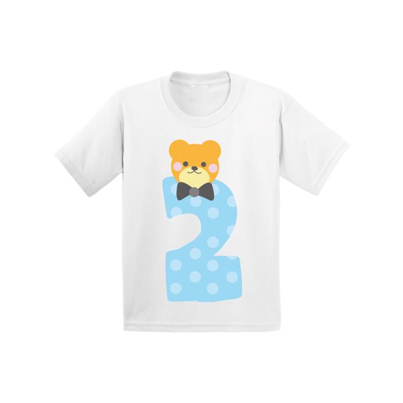 Awkward Styles Second Birthday Boy T-Shirt Funny Bear Baby Shirt