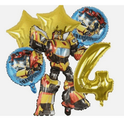 6PC TRANSFORMERS BALLOONS -Age 4