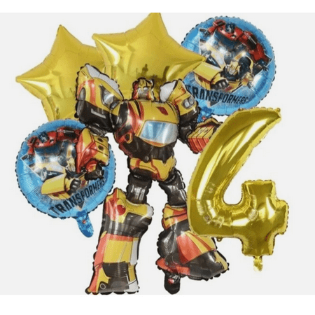 6PC TRANSFORMERS BALLOONS -Age 4