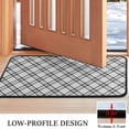 thumbnail image 3 of Black White Plaid Checkered Pattern Door Rugs,Washable Non Slip Door Mats Indoor,Decorative Door Mats,Entry Mat Indoor for Entrance,Bedroom,Kitchen,Bathroom,30"x17", 3 of 6