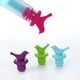 thumbnail image 4 of Juego de 4, tapón de botella de vino, tapón de vino de silicona, lindo, decorativo, colores variados, 4 of 5