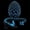 Blue, variant on 1pcs 3D Printed Dragon Egg Desktop Decoration