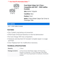 thumbnail image 2 of Front Brake Caliper Set 2 Piece - Compatible with 2007 - 2008 Cadillac Escalade, 2 of 2
