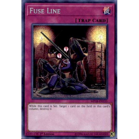 YuGiOh 2018 Mega-Tin Mega Pack Secret Rare Fuse Line MP18-EN155