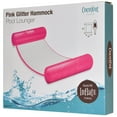 thumbnail image 2 of CocoNut Float: Pink Glitter Hammock Pool Lounger - 49" x 30" Inflatable Drifter, Exercise Saddle & Relaxation Chair, 2 of 9