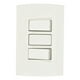 thumbnail image 1 of Interruptor Sencillo Marisio 127V 10A Blanco 3 Placas, 1 of 3