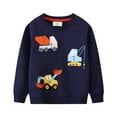 thumbnail image 1 of QUDDERR Chandail en Molleton Printemps Automne pour Garçons Enfants Pull Col Rond 2-7 Ans Pulls Décontractés pour Garçons, 1 of 9