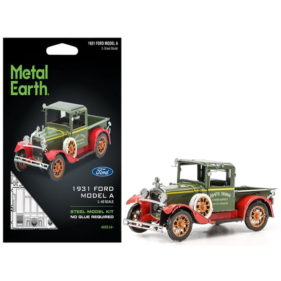 Fascinations Metal Earth 1931 ford Model A Truck DIY Hobby Model Kit, Play Vehicle
