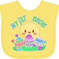 thumbnail image 3 of Inktastic My First Easter Cute Chick and Eggs Boys or Girls Baby Bib, 3 of 4