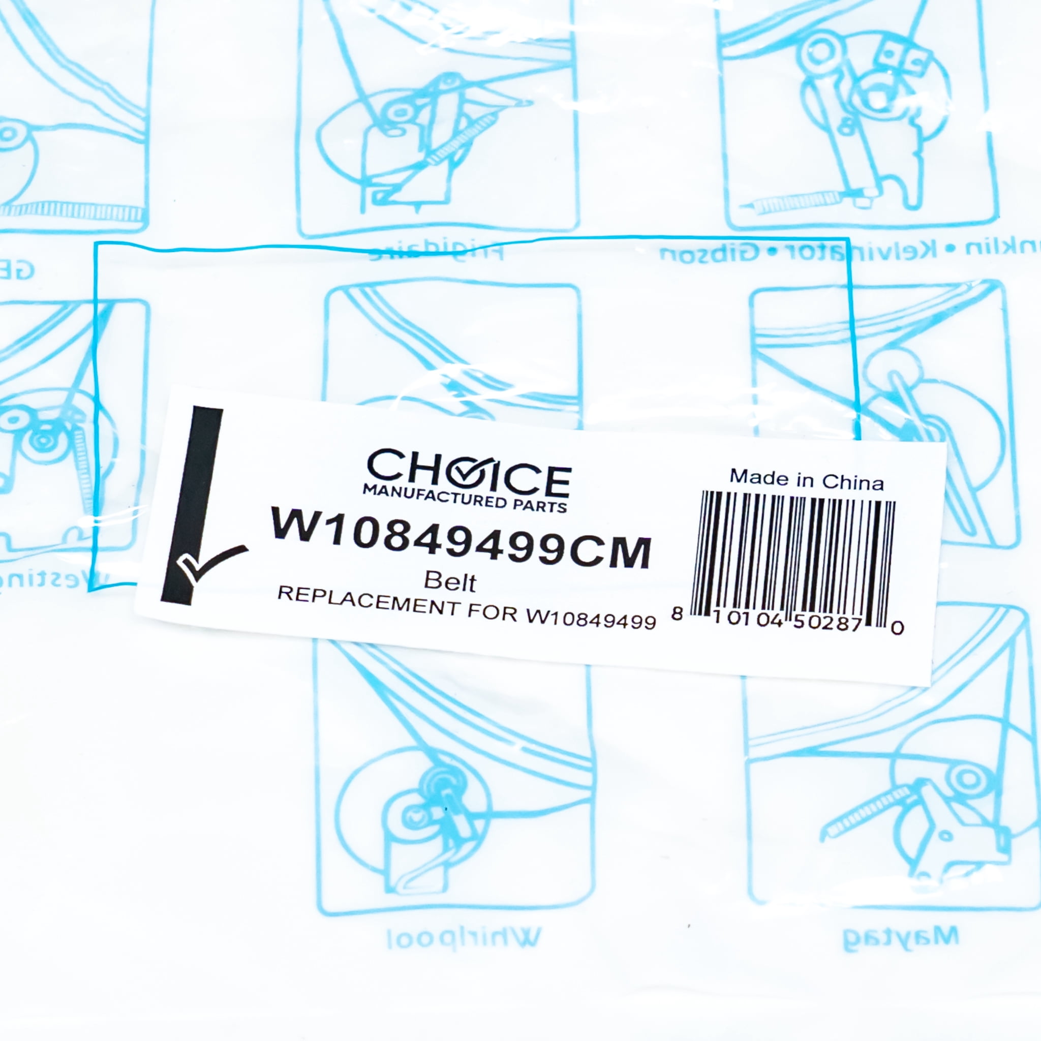 Dryer Belt, 5 Rib, fits Whirlpool, Sears, AP5989682, PS11731121, W10849499