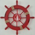 thumbnail image 1 of BAMAIA Nautical Beach Wooden Boat Ship Steering Wheel Fishing Net Shell Home Wall Decor, 1 of 8