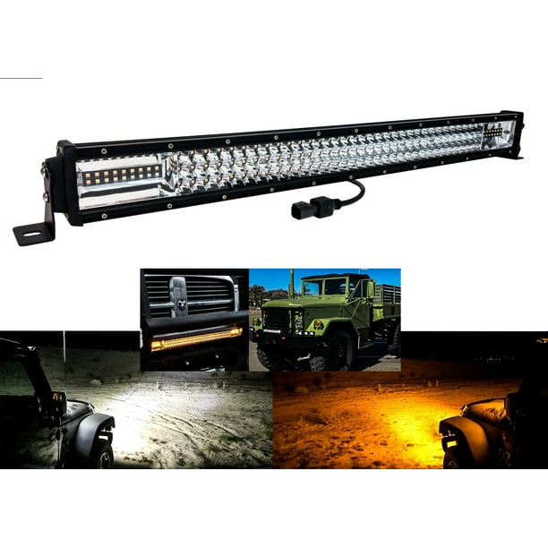 30 Amber White Dual Color Led Light Bar Harness Anti Theft Security Bolt Flash Strobe Emergency Driving Fog Spot Light Offroad Suv Truck Marine Heavy Equipment 12 32 Volts Walmart Com Walmart Com