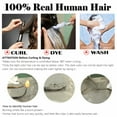 thumbnail image 5 of Benehair Clip in Human Hair Extensions Full Head 100% Remy Real Hair 8pcs Black Straight For Women 8"-24", 5 of 12