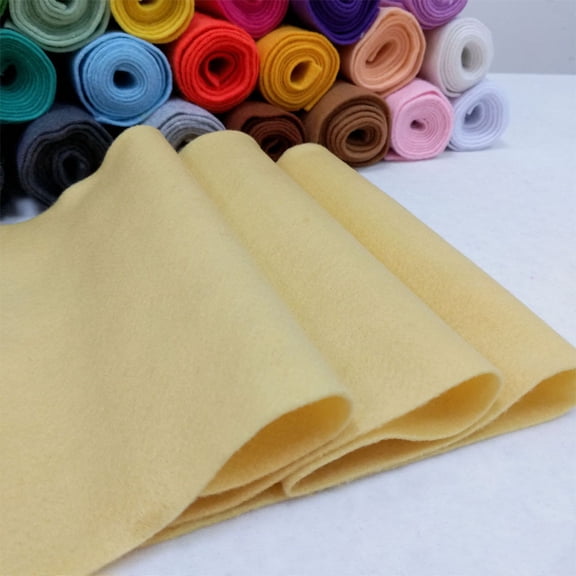Firefly Hope 1Pcs Beige Acrylic Craft Felt Fabric Sheet, 8 x 36 Inch 1.4mm Thick Soft Woven Felt for DIY Crafts, Sewing & Patchwork Projects