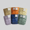 thumbnail image 1 of KaWaii Baby Fast Changing One Size HD2 Nappies, 6 Leak-Free, Reusable & Adjustable Diaper Shells for Newborn thru Potty Training, 1 of 7