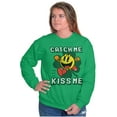 thumbnail image 4 of PACMAN St Paddys Catch Me Kiss Me Sweatshirt for Men or Women Brisco Brands S, 4 of 6