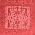 thumbnail image 1 of Ahgly Company Indoor Square Oriental Red Industrial Area Rugs, 8' Square, 1 of 4