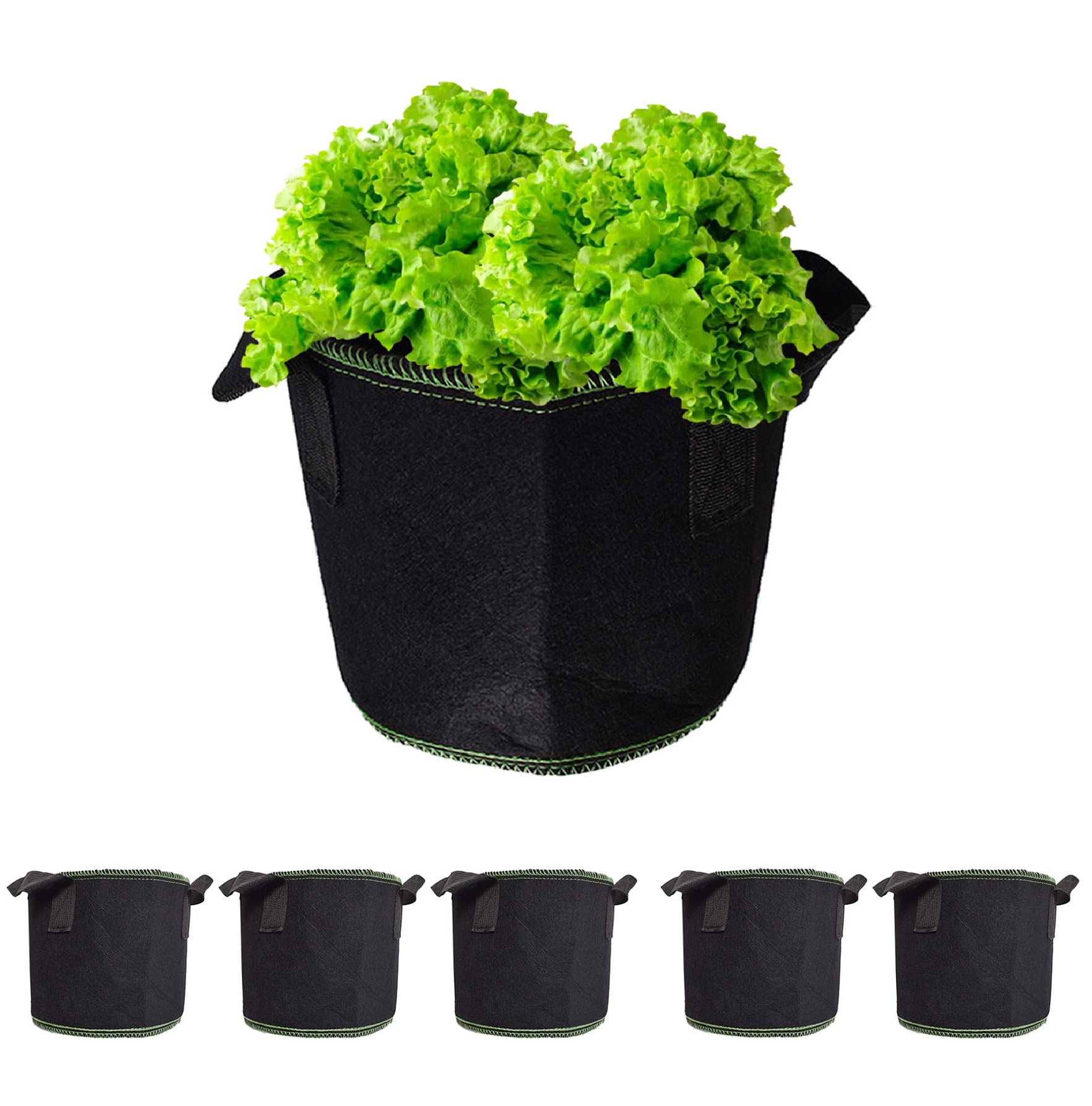 Grow Bags/Aeration Fabric Root Flower Bag Planter Growing Pots W/ Handles 