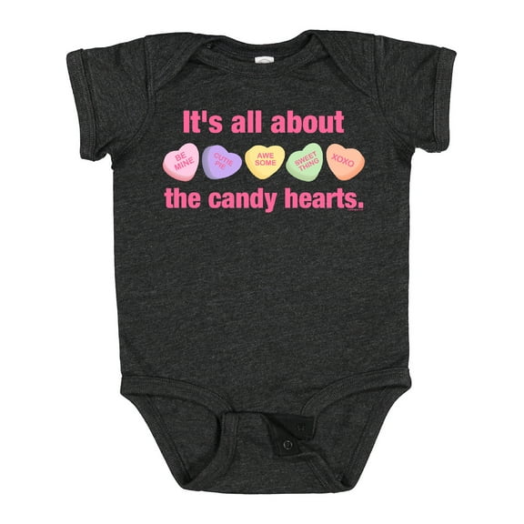 Inktastic Candy Hearts II Girls Baby Bodysuit
