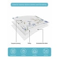 thumbnail image 5 of Blue Spring Floral Full Size Down Alternative Comforter, Lightweight Comforter Quilt Bedding Set with Pillow Shams Butterfly Summer Botanical Elegant All Seasons Bed Comforter Duvet Insert 78"x90", 5 of 7