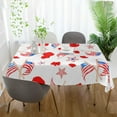 thumbnail image 6 of SKYSONIC Independence Day Rectangle Tablecloth Spill-Proof Polyester Table Cloth Table Cover for Kitchen Dining Picnic Holiday Party Decoration,60x120 Inch, 6 of 7