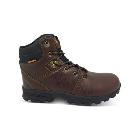 

WEATHERPROOF VINTAGE Mens Brown Mixed Media Padded Water Resistant Jeremiah Round Toe Lace-Up Hiking Boots 11 M