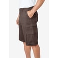 thumbnail image 3 of Boulder Creek By Kingsize Men's Big & Tall  12" Side-Elastic Stacked Cargo Pocket Shorts, 3 of 6