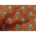 thumbnail image 4 of oneOone Cotton Poplin Fabric Leaves & Floral Block Printed Fabric 1 Yard 56 Inch Wide, 4 of 5