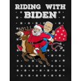 thumbnail image 2 of Tstars Mens Riding with Biden Ugly Christmas Sweater Funny Humor Santa Joe Biden Xmas Sweatshirt, 2 of 4