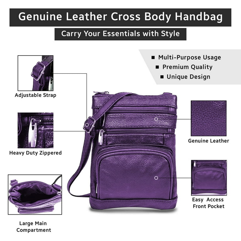 【BLACKPURPLE】24FW★ BP032 Real Leather Bag Krediz Women's Genuine Leather Crossbody Purse Plus Size