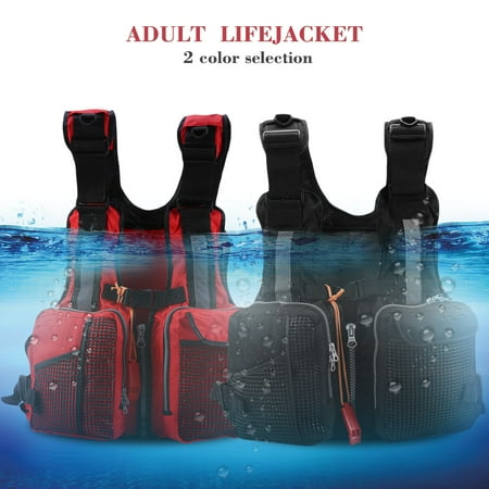 Paddling Suit - EECOO Drift Life Vest,Adults Lifesaving Vest Life Jacket with Whistle Swimming Fishing Drift Suit, Adults Fishing Life Vest