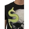 thumbnail image 4 of Men's Rhinestone Graphic T-Shirt, Skull Printed Bling Stone Studded, Slim Fit Casual Tee for Men, 4 of 5