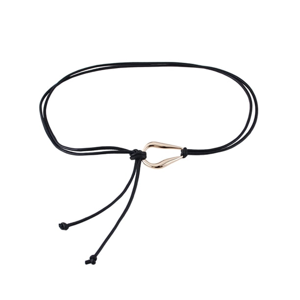 Cinturón de piel sintética para mujer, ajustable, con diseño minimalista, para vestidos, camisas, jerséis, estilo informal.