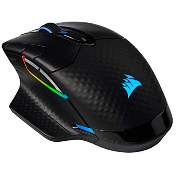 Mouse Gamer Corsair  Dark Core RGB Carga Inalámbrica -Negro