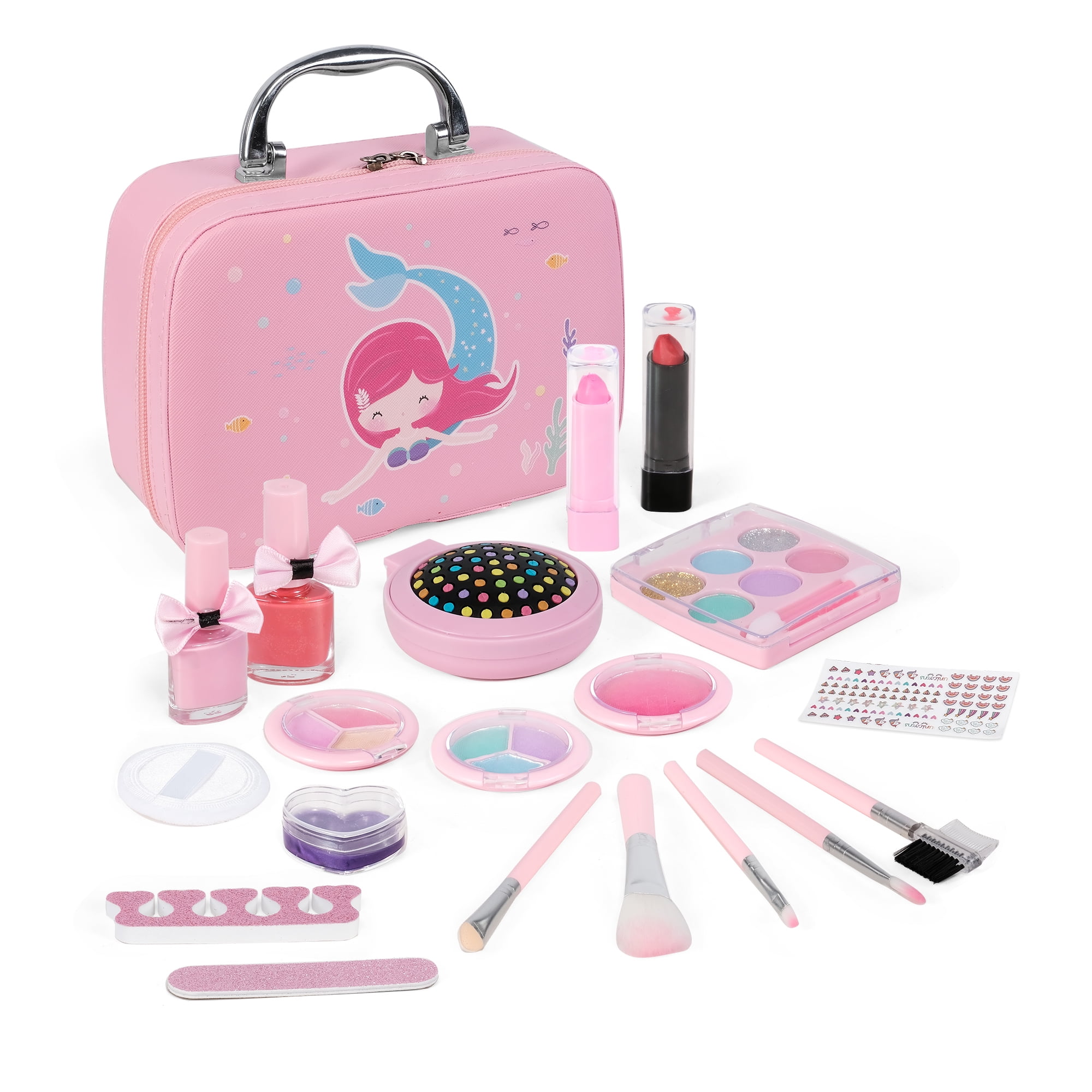 tweede Voorlopige naam Zielig KARMAS PRODUCT Kids 19 Pcs Washable Makeup Kit - Girls Pretend Play Dress Up  Toy Makeup Set - Toddlers Children Beauty Princess Christmas Birthday Gift,  Pink - Walmart.com