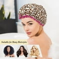thumbnail image 5 of Shower Cap, Shower Cap Reusable Waterproof, Shower Caps, Shower Cap for Women, Shower Caps for Women Reusable Waterproof, Shower Cap Double Protection Layers Elastic, Adult Hair Cap for All Hair, 5 of 5