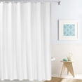 thumbnail image 1 of Simple&Opulence Shower Curtain with Hooks Mildew Resistant Fabric Waterproof Water-Repellent Antibacterial 72 x 78 inches White, 1 of 4