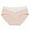 Red, variant on ShomPort Women's Cotton Striped Panties Comfortable Seamless Briefs Mid Waist Basic Hipster Underwear