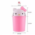 thumbnail image 2 of Household Cute Sanrio Hello Kitty Trash Can Rubbish Basket Living Room Bedroom Deco, 2 of 7
