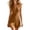 Brown, variant on TAGOLD Womens Sleeveless V-Neck Dress Solid Color Basic Loose Dress Style For Summer Season Wear