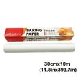 thumbnail image 2 of Oil Blotting Paper for Baking Mats Silicone Paper for Cake & Grill Pan Liner Food Grade Double 10m X 30cm Kitchen Item for Grease Control, 2 of 5