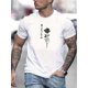 thumbnail image 1 of Camiseta creativa con estampado gráfico de rosas para hombre, camiseta informal de manga corta y cuello redondo, ropa de verano para exteriores, camisetas de ocio., 1 of 8