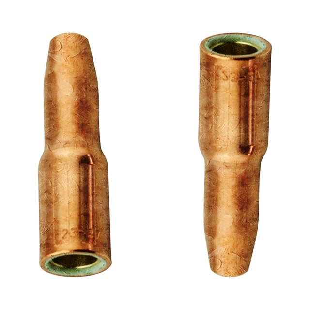 Buse à Gaz 23-37 Style Tweco 3/8 Pouces Isolée Filetée pour Lincoln Magnum 100L, Tweco Mini/1 Mig Torche, Lot de 2