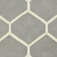 thumbnail image 5 of SAFAVIEH Cambridge Juan Geometric Wool Area Rug, Silver/Ivory, 2' x 3', 5 of 5