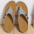 thumbnail image 6 of Samickarr Summer Slippers For Women Indoor And Outdoor Wide Women's Orthopedic Sandals Wedge Flip-flops Outer Beach Sandals Comfortable Shoes With Ergonomic Soles, 6 of 9