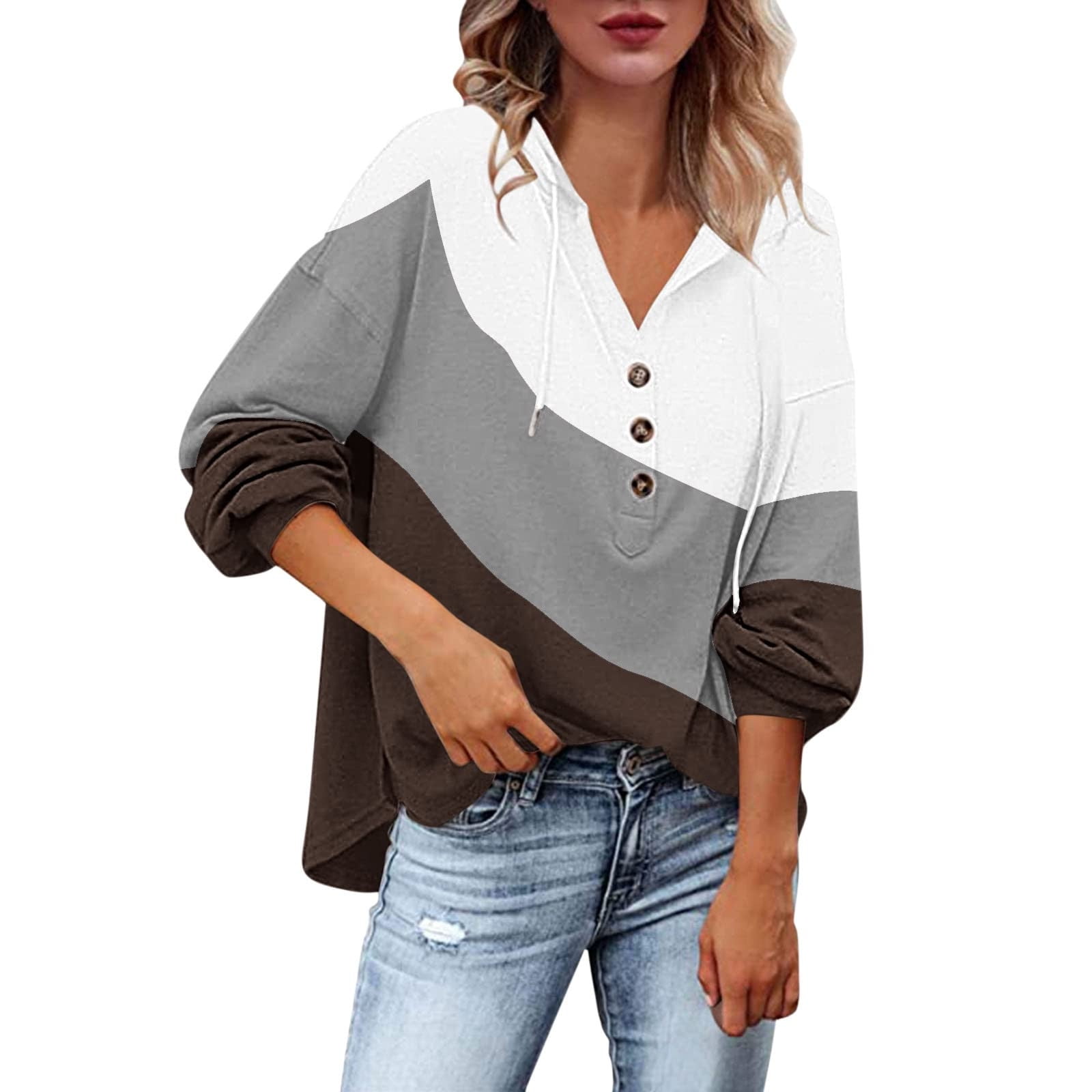 V neck sweatshirt plus size hotsell