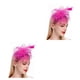 thumbnail image 1 of Qarigey Flor del pelo Tocados de boda Mano de obra fina Ahorro de espacio Adorno para el cabello Fiesta Nupcial Cabeza Colgante Rosa claro Rosa claro 2Conjunto, 1 of 6
