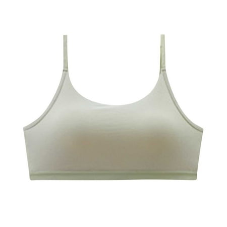 GENGING Bras Girls Fitness Bra With Chest Pad Trendy Sports Bra Women s My Orders Bras Solid Color Small Suspender Nude Yoga
