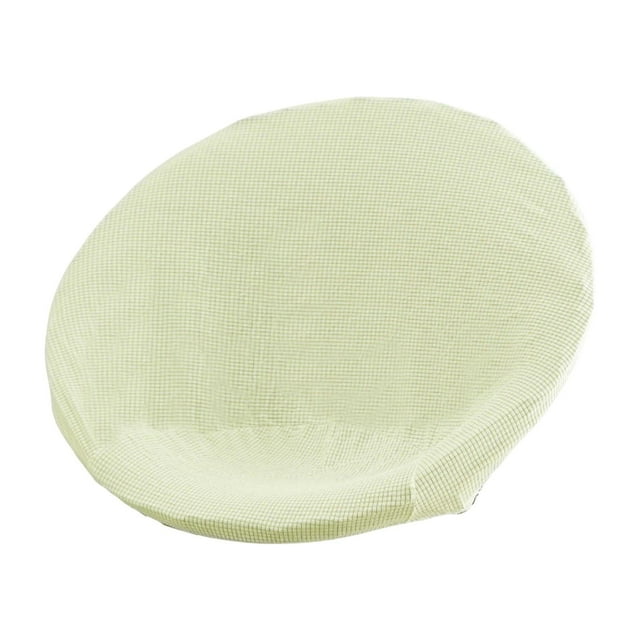 Funda para silla de jacquard Moon, funda para silla redonda con platillo, elástica y extraíble Beige